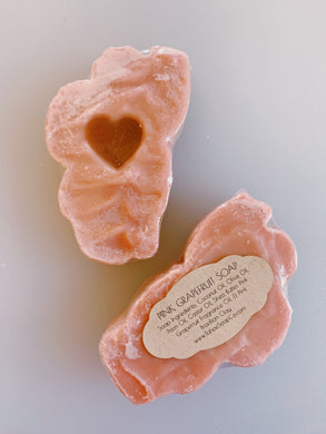 Tahoe Pink Grapefruit Soap w/ Heart