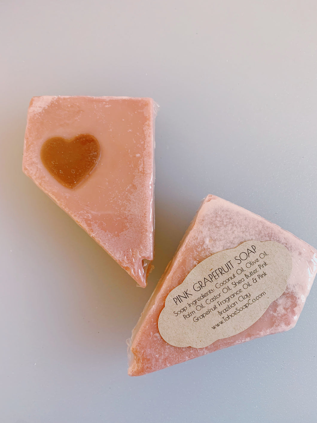 Nevada Pink Grapefruit Soap w/ Heart